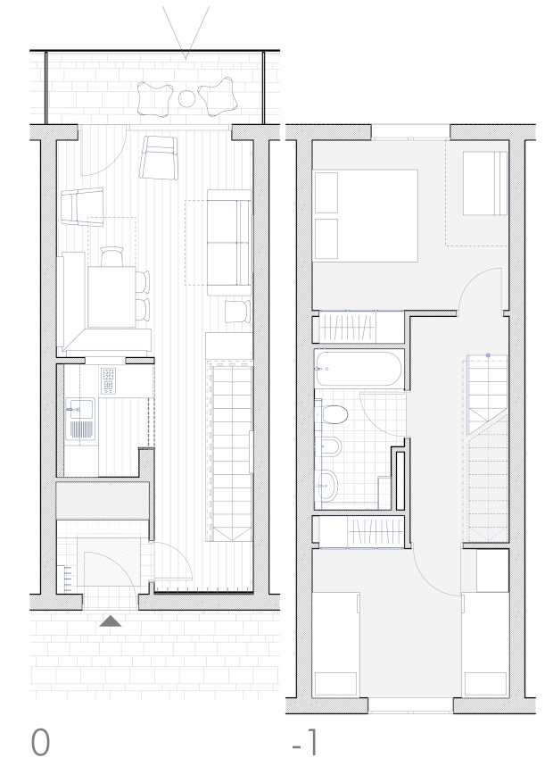 Detailed floor plan of the apartment in Sella Nevea